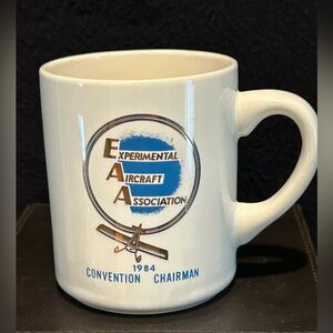EAA OSHKOSH 1984 Experimental Aircraft Assoc. Mug Airshow Convention Chairman